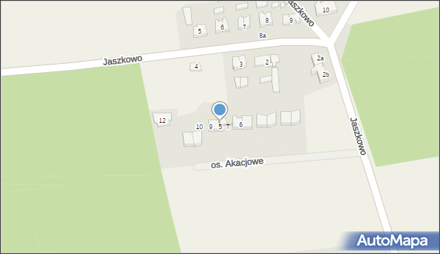 Jaszkowo, Osiedle Akacjowe, 5, mapa Jaszkowo