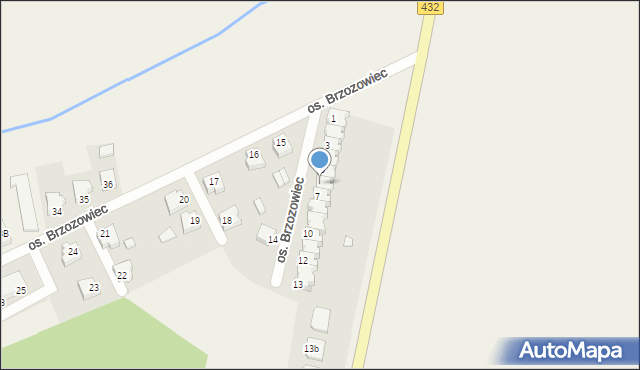 Jerka, Osiedle Brzozowiec, 6, mapa Jerka