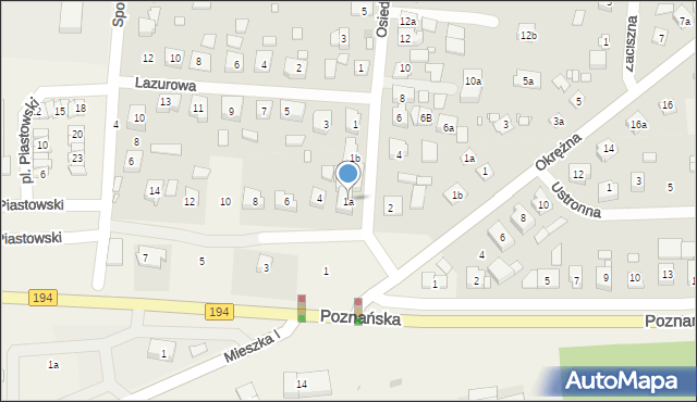 Jerzykowo, Osiedlowa, 1a, mapa Jerzykowo