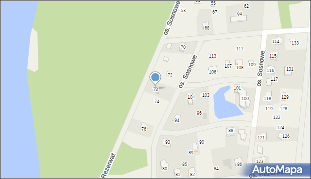 Jurkowo, Osiedle Sosnowe, 73, mapa Jurkowo