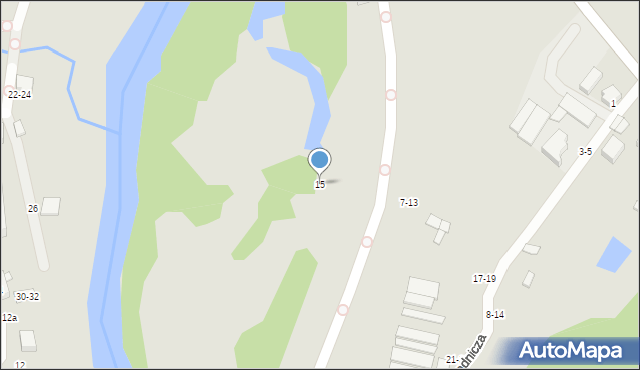 Kalisz, Osadnicza, 15, mapa Kalisza