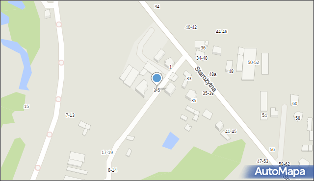 Kalisz, Osadnicza, 3-5, mapa Kalisza