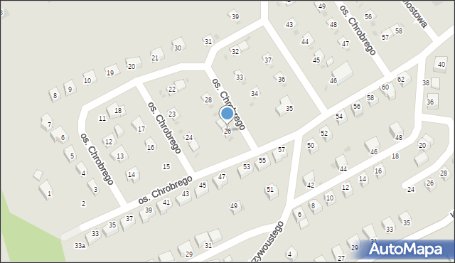 Kamieniec Ząbkowicki, Osiedle Króla Bolesława Chrobrego, 26, mapa Kamieniec Ząbkowicki