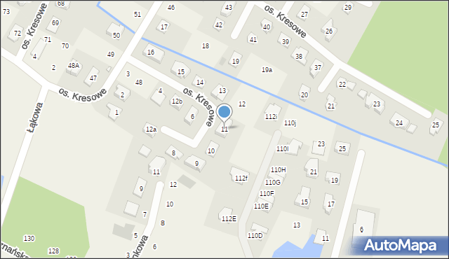 Kamionki, Osiedle Kresowe, 11, mapa Kamionki