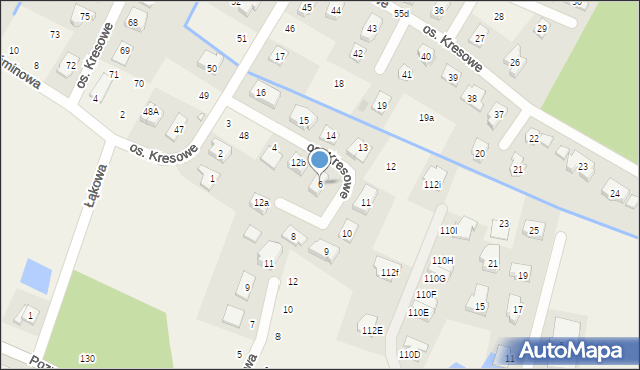 Kamionki, Osiedle Kresowe, 6, mapa Kamionki