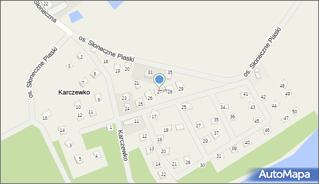 Karczewko, Osiedle Słoneczne Piaski, 27, mapa Karczewko