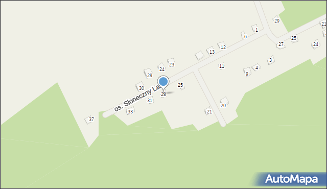 Karczewko, Osiedle Słoneczny Las, 28, mapa Karczewko