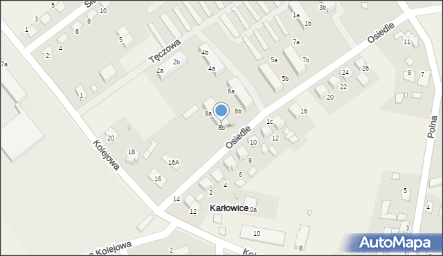 Karłowice, Osiedle, 8b, mapa Karłowice