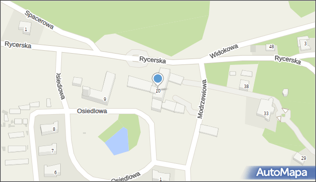 Karniowice, Osiedlowa, 10, mapa Karniowice