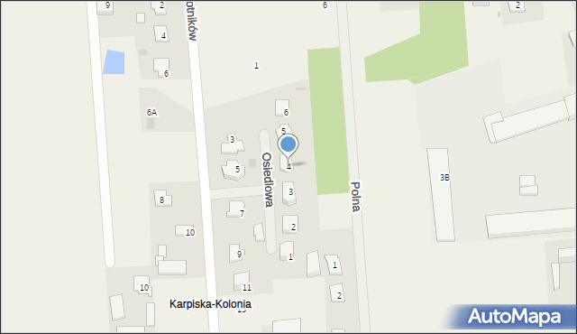 Karpiska, Osiedlowa, 4, mapa Karpiska