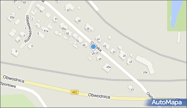 Kępno, Osińska, 47, mapa Kępno