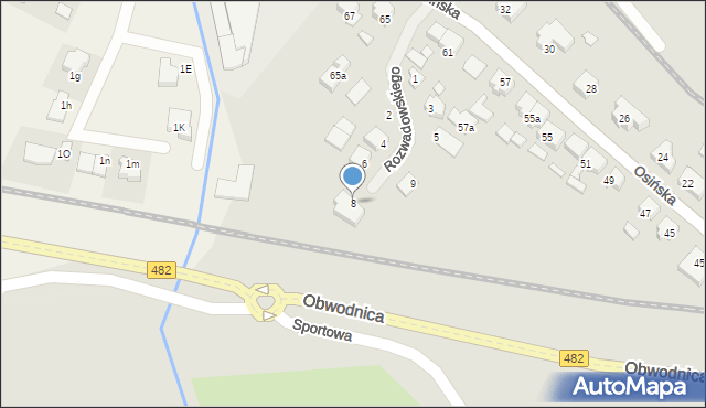 Kępno, Osińska, 59e, mapa Kępno