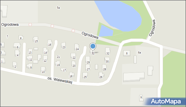 Kiernozia, Osiedle Walewskiej Marii, 31, mapa Kiernozia