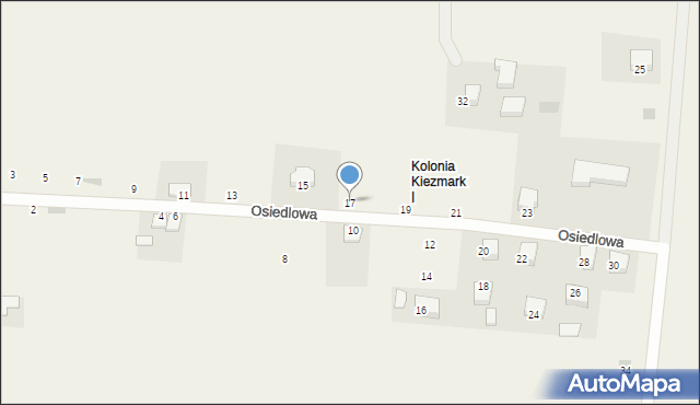 Kiezmark, Osiedlowa, 17, mapa Kiezmark