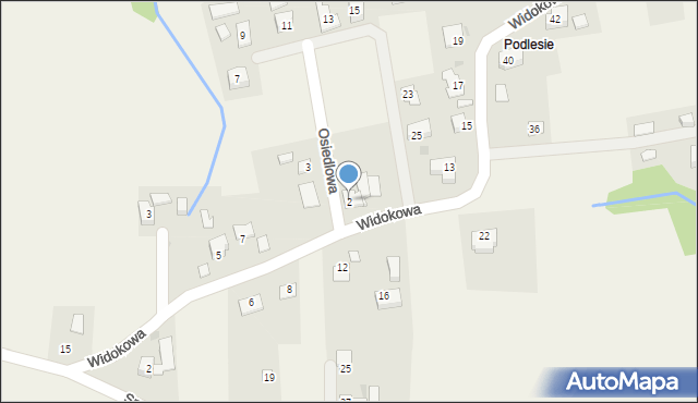 Kisielów, Osiedlowa, 2, mapa Kisielów