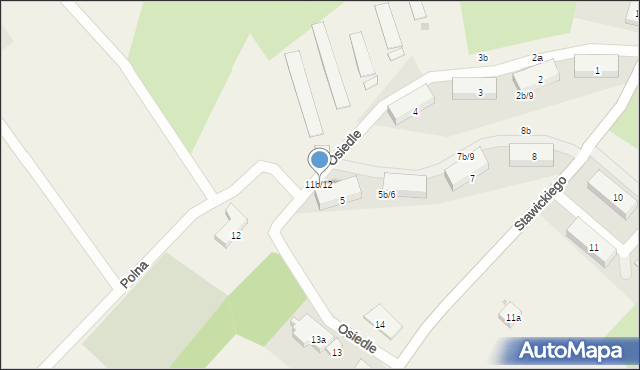 Kleszczewo Kościerskie, Osiedle, 11b/12, mapa Kleszczewo Kościerskie