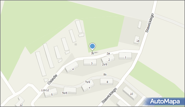 Kleszczewo Kościerskie, Osiedle, 3b, mapa Kleszczewo Kościerskie