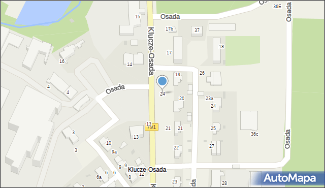 Klucze, Osada, 24, mapa Klucze