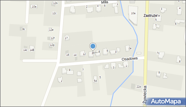 Kobiernice, Osadowa, 10, mapa Kobiernice