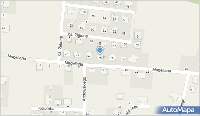 Kobylanka, Osiedle Zielone, 75, mapa Kobylanka