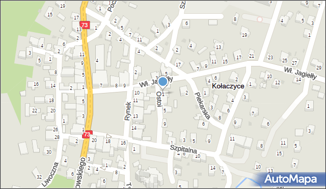 Kołaczyce, Ostoi, 1, mapa Kołaczyce