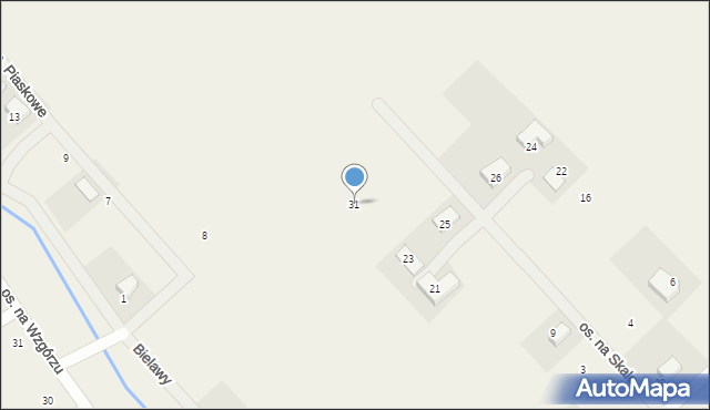 Konarskie, Osiedle na Skale, 31, mapa Konarskie