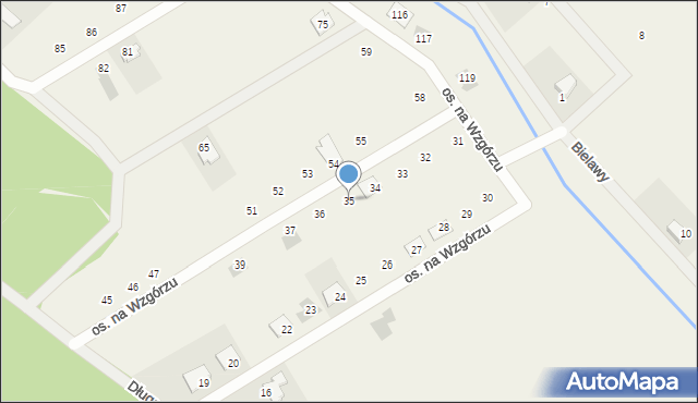 Konarskie, Osiedle na Wzgórzu, 35, mapa Konarskie