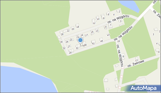 Konarzyce, Osiedle na Wzgórzu, 37, mapa Konarzyce