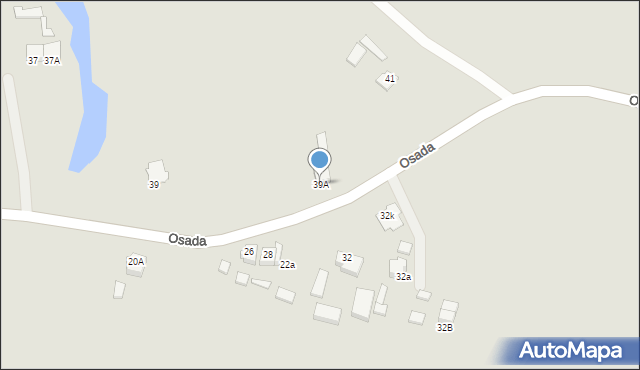 Konin, Osada, 39A, mapa Konina