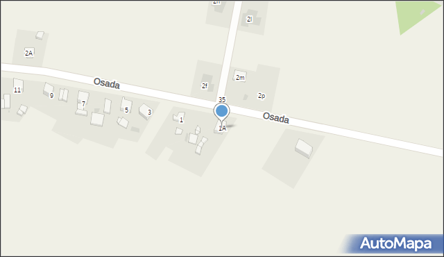 Kopciowice, Osada, 1A, mapa Kopciowice