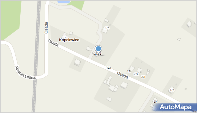 Kopciowice, Osada, 27d, mapa Kopciowice