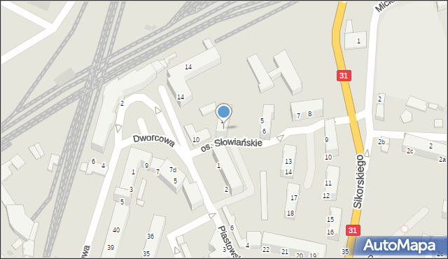 Kostrzyn nad Odrą, Osiedle Słowiańskie, 4, mapa Kostrzyn nad Odrą