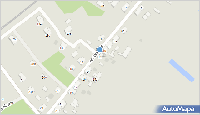 Kostrzyn nad Odrą, Osiedle Warniki, 11, mapa Kostrzyn nad Odrą