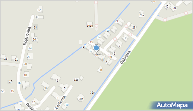 Kraków, Osiedle Srebrne Uroczysko, 10, mapa Krakowa