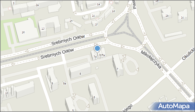 Kraków, Osiedle Kombatantów, 7c, mapa Krakowa