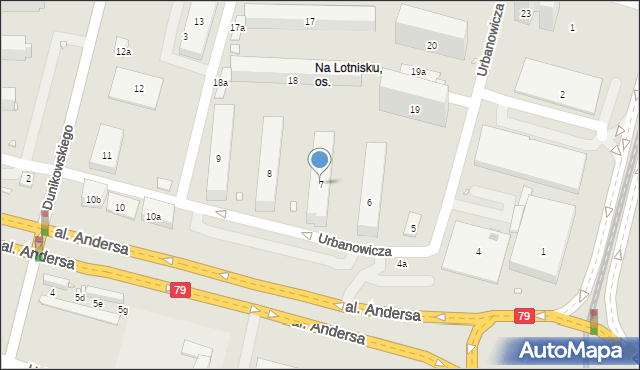 Kraków, Osiedle na Lotnisku, 7, mapa Krakowa