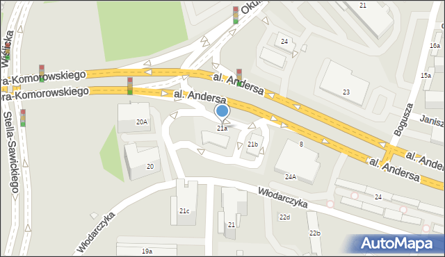 Kraków, Osiedle Dywizjonu 303, 21a, mapa Krakowa