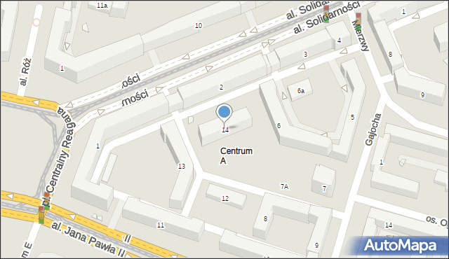 Kraków, Osiedle Centrum A, 14, mapa Krakowa