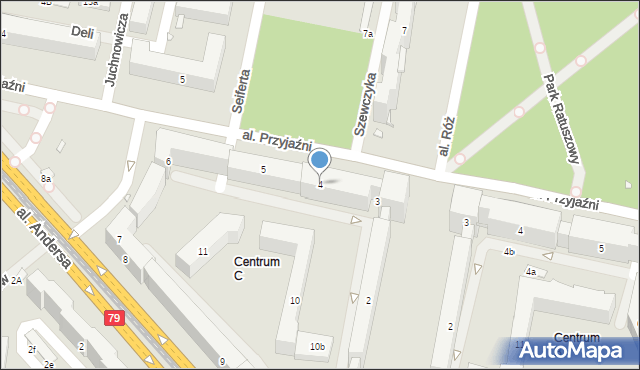 Kraków, Osiedle Centrum C, 4, mapa Krakowa