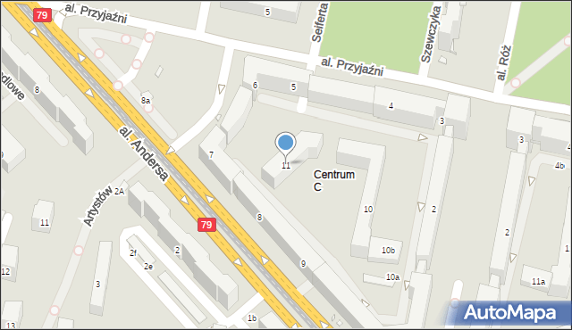 Kraków, Osiedle Centrum C, 11, mapa Krakowa
