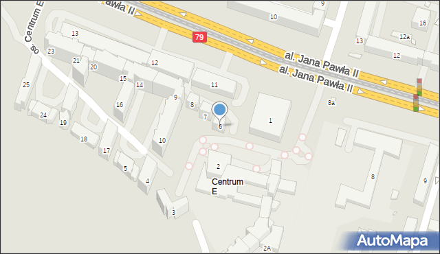 Kraków, Osiedle Centrum E, 6, mapa Krakowa