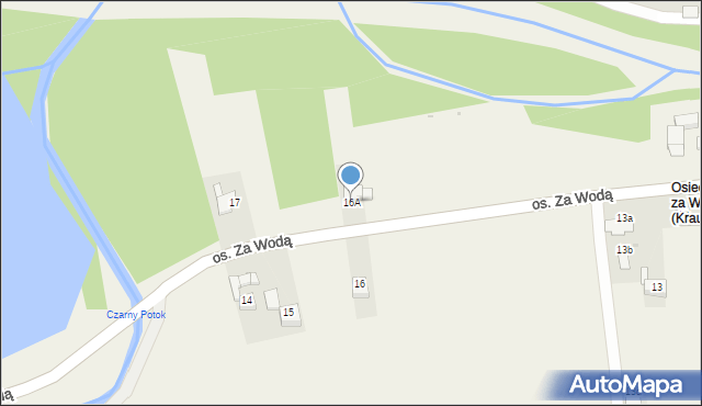 Krauszów, Osiedle Za Wodą, 16A, mapa Krauszów