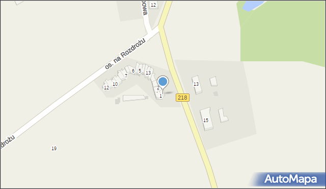 Krokowa, Osiedle na Rozdrożu, 18, mapa Krokowa