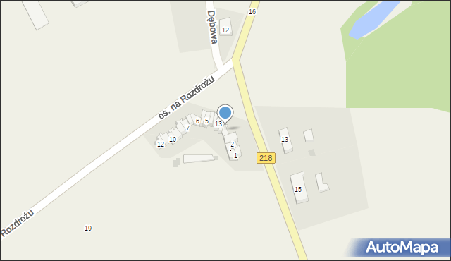 Krokowa, Osiedle na Rozdrożu, 3, mapa Krokowa