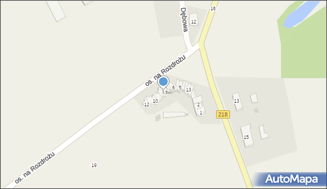 Krokowa, Osiedle na Rozdrożu, 8, mapa Krokowa