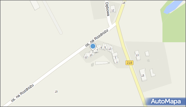 Krokowa, Osiedle na Rozdrożu, 9, mapa Krokowa