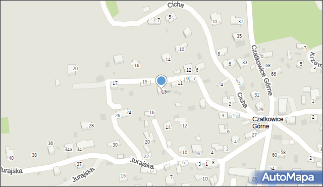 Krzeszowice, Osiedle Czatkowice, 217, mapa Krzeszowice