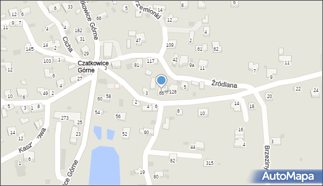 Krzeszowice, Osiedle Czatkowice, 66, mapa Krzeszowice