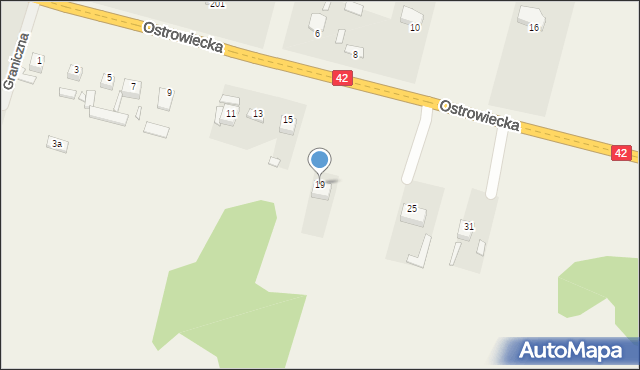 Kuczów, Ostrowiecka, 19, mapa Kuczów