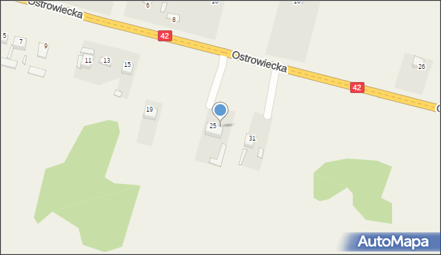 Kuczów, Ostrowiecka, 27, mapa Kuczów